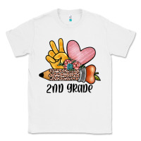 White peace love 2nd grade Classic Tee - JahusDesignShop