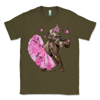 Army Green Baby Gorilla With Tutu Classic Tee - LillyAllenDesigns