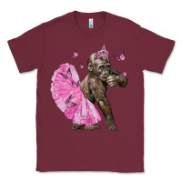 Burgundy Baby Gorilla With Tutu Classic Tee - LillyAllenDesigns