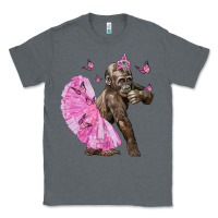 Charcoal Heather Baby Gorilla With Tutu Classic Tee - LillyAllenDesigns