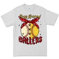 Dove Grey busy raising ballers malia Premium Tee - MaliasSmallBusiness