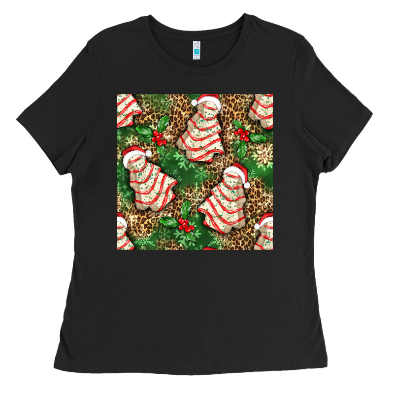Christmas Tree Cakes Ladies Tee by NancyCooperArtShop | Teevron