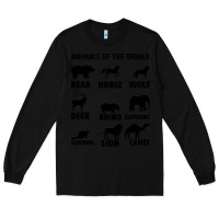 Black Animal Of The World Long Sleeve Tee - Bettercallsaul
