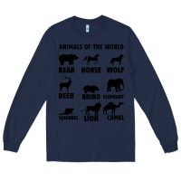 Navy Animal Of The World Long Sleeve Tee - Bettercallsaul