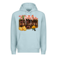 Blue Mist just a girl who loves pig olivia Premium Hoodie - OliviaCreatesArt