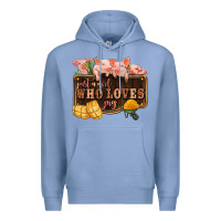 Colony Blue just a girl who loves pig olivia Premium Hoodie - OliviaCreatesArt