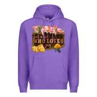 Purple just a girl who loves pig olivia Premium Hoodie - OliviaCreatesArt