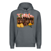 Rock just a girl who loves pig olivia Premium Hoodie - OliviaCreatesArt