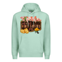 Seafoam just a girl who loves pig olivia Premium Hoodie - OliviaCreatesArt