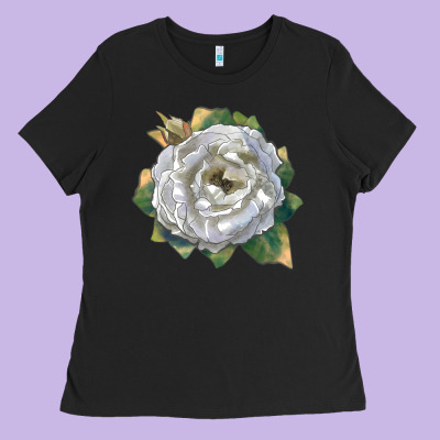 Pillow Fight Rose Ladies Tee Designed By Lillyallendesigns