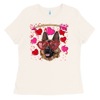 Bone valentine's german shepherd Ladies Tee - RanaPortraitStore