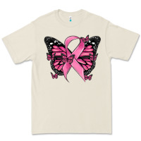 Bone breast cancer ribbon  butterfly Premium Tee - MaliasSmallBusiness