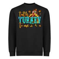 Black Talk Turkey To Me Heavyweight Sweatshirt - texasbilliewilder