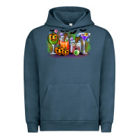 Pigment Midnight Navy halloween Urban Hoodie - CowhideDigitalArt