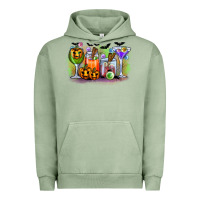 Pigment Oil Green halloween Urban Hoodie - CowhideDigitalArt