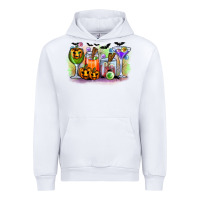 White halloween Urban Hoodie - CowhideDigitalArt