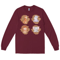 Burgundy Safari Baby Animal Clipart Long Sleeve Tee - Bettercallsaul