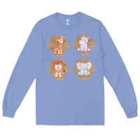 Colony Blue Safari Baby Animal Clipart Long Sleeve Tee - Bettercallsaul