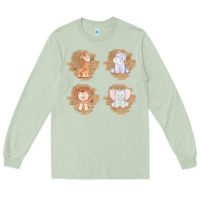 Matcha Safari Baby Animal Clipart Long Sleeve Tee - Bettercallsaul