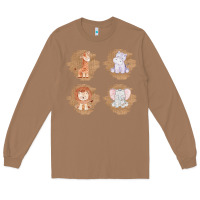 Toasted Coconut Safari Baby Animal Clipart Long Sleeve Tee - Bettercallsaul