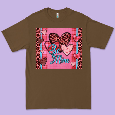 Be Mine Heart Tumbler Premium Tee Designed By Jahusdesignshop
