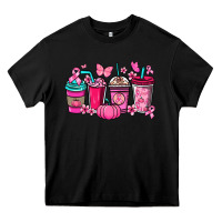 Black cancer coffee cups Heavy Core Tee - NancyCooperArtShop
