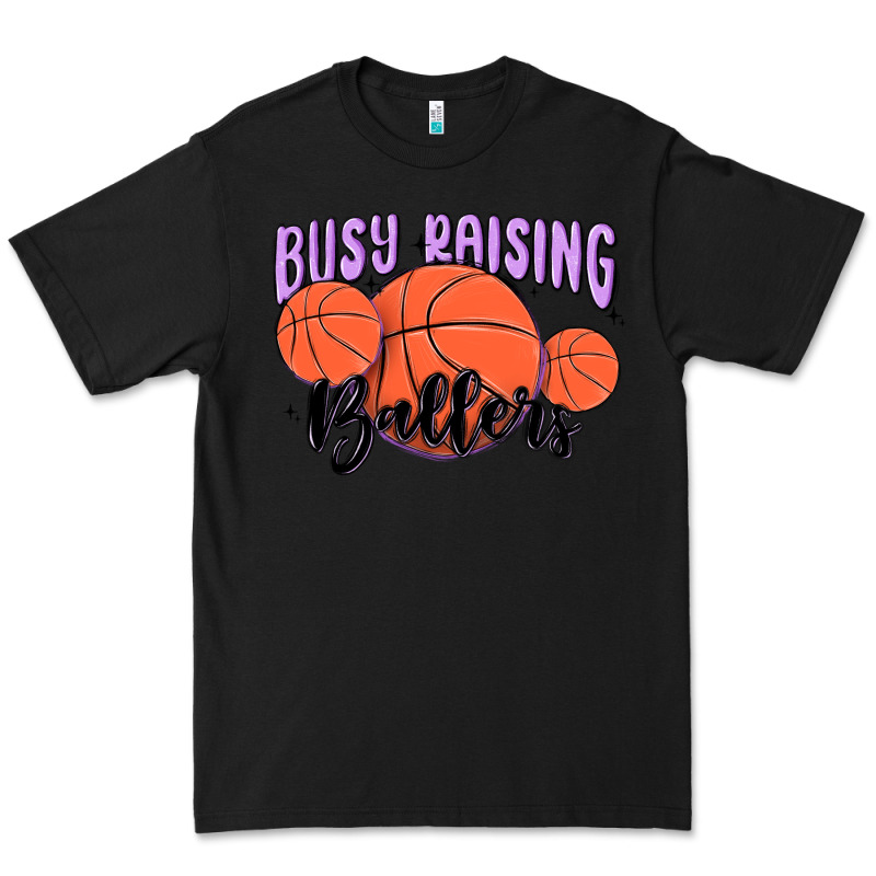 Busy Raising Ballers Premium Tee by MaliasSmallBusiness | Teevron