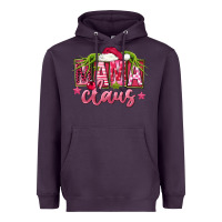 Plum Pink Christmas Mama Claus Heavyweight Hoodie - FaDigitalArtStudio
