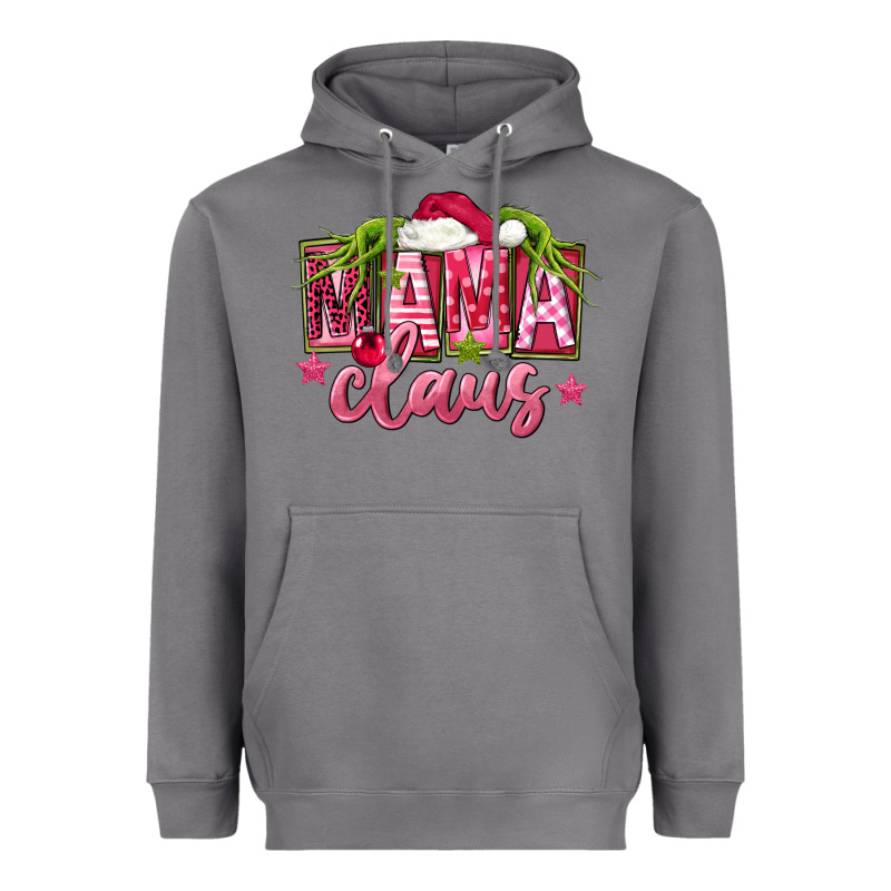 Pink Christmas Mama Claus Heavyweight Hoodie by FaDigitalArtStudio | Teevron