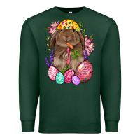 Sports Green Rabbit And Carrot Easter Premium Sweatshirt - BundleAndBundleShop