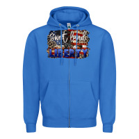 True Royal Sweet land of liberty 4th of july Zipper Hoodie - CowGirlArtShop