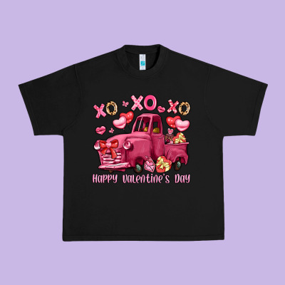 Xo Xo Xo Happy Valentine's Day Truck Urban Heavy Tee Designed By Lillyallendesigns