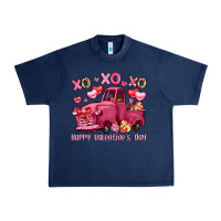 Navy xo xo xo happy valentine's day truck Urban Heavy Tee - LillyAllenDesigns
