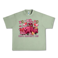 Oil Green xo xo xo happy valentine's day truck Urban Heavy Tee - LillyAllenDesigns