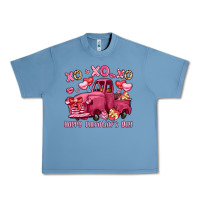 Pebble Blue xo xo xo happy valentine's day truck Urban Heavy Tee - LillyAllenDesigns