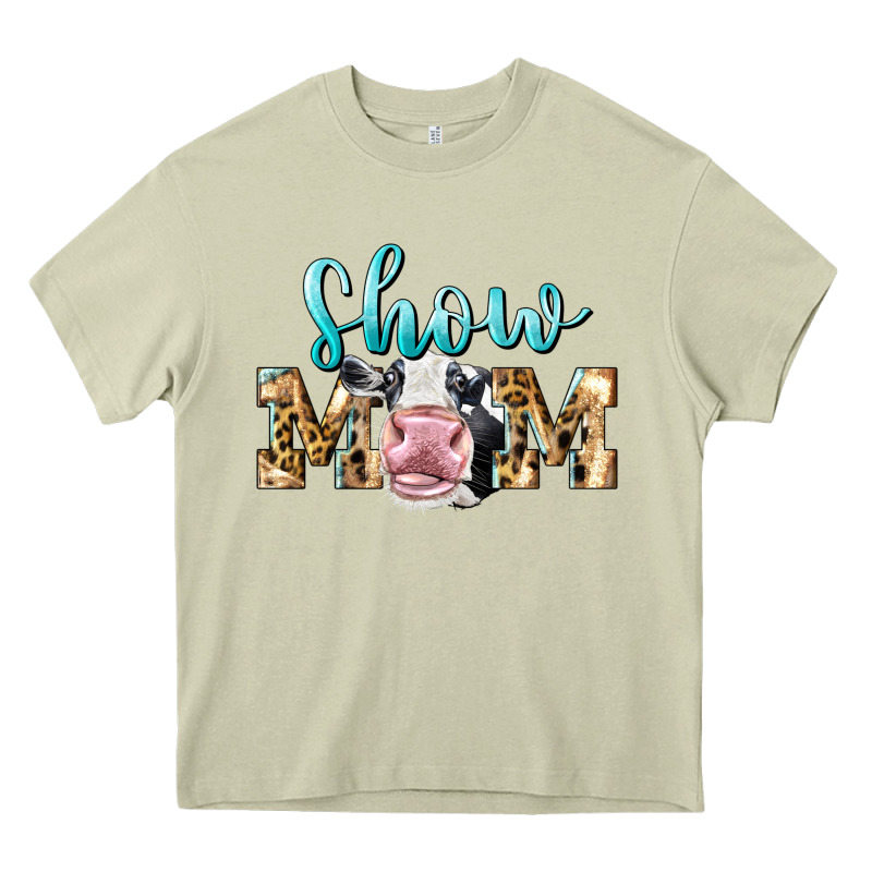 Western Show Mom Holstein Heavy Core Tee by LillyAllenDesigns | Teevron