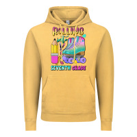 Vintage Mustard rolling into seventh grade Vintage Hoodie - BundleAndBundleShop