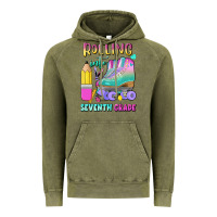 Vintage Olive rolling into seventh grade Vintage Hoodie - BundleAndBundleShop