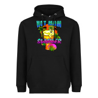 Black Hot mom summer Mother's Day Heavyweight Hoodie - FaDigitalArtStudio