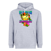 Heather Grey Hot mom summer Mother's Day Heavyweight Hoodie - FaDigitalArtStudio