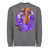 Cancer Diva Purple Ribbon Heavyweight Sweatshirt | Teevron