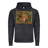 Vintage Black highland cow fall Vintage Hoodie - RanaPortraitStore