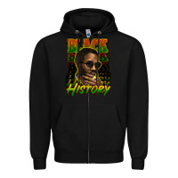 Black Black history afro man Zipper Hoodie - HowdyJamesFarm