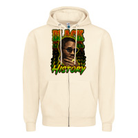 Sandshell Black history afro man Zipper Hoodie - HowdyJamesFarm