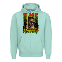 Seafoam Black history afro man Zipper Hoodie - HowdyJamesFarm