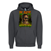 Smoke Black history afro man Zipper Hoodie - HowdyJamesFarm
