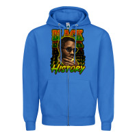 True Royal Black history afro man Zipper Hoodie - HowdyJamesFarm