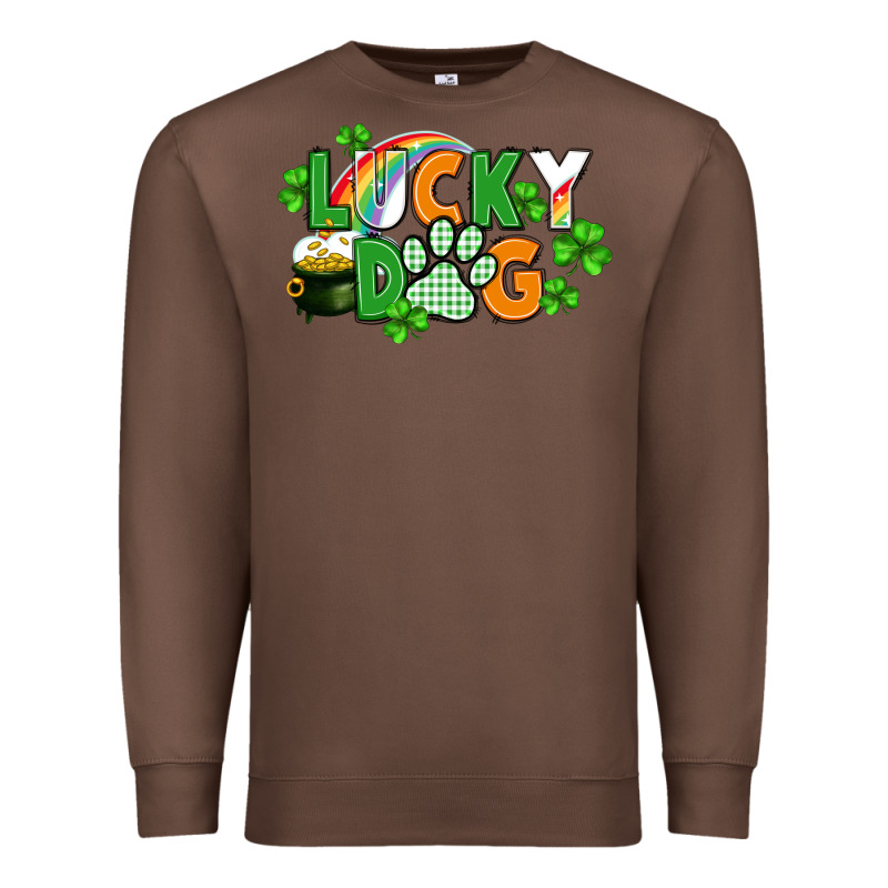 Lucky Dog St. Patricks Day Premium Sweatshirt by FaDigitalArtStudio | Teevron