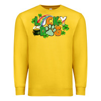 Lemon lucky dog St. Patricks Day Premium Sweatshirt - FaDigitalArtStudio