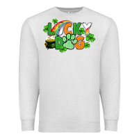 Oatmeal Heather lucky dog St. Patricks Day Premium Sweatshirt - FaDigitalArtStudio